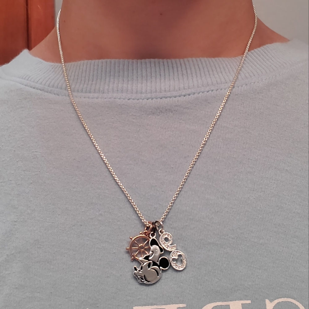90 years Steam Boat Willy Necklace